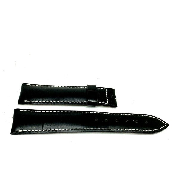 David Yurman Watch 20/M Replacement Band Black Leather 20mm 360160684 - Picture 6 of 7